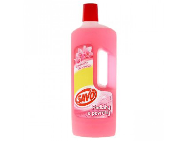 Savo Жидкое моющее и дезинфицирующее средство для пола и поверхностей с ароматом цветов 750 мл